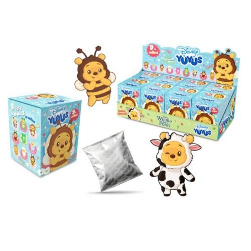 (Mis 0) DISNEY Yu Yus – Winnie The Pooh – Portachiavi Peluche 12cm Con Viso in PVC 8ass c/Bagclip…x8…x300